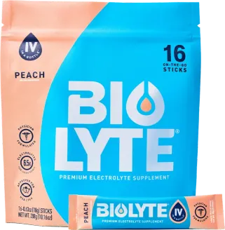 Biolyte On the Go Electrolyte Powder packaging