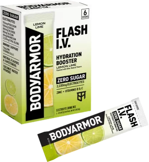 BODYARMOR Flash I.V. Electrolyte Drink Mix packaging