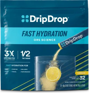 DripDrop Original Electrolyte Powder packaging