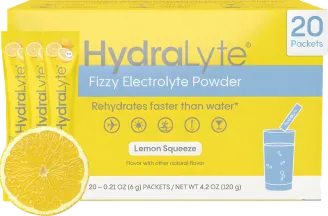 Hydralyte Hydration Powder Packets packaging