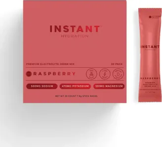 Instant Hydration Premium Electrolyte Drink Mix packaging