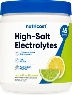 Nutricost High-Salt Electrolytes packaging