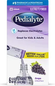 Pedialyte Classic Powder Packs packaging