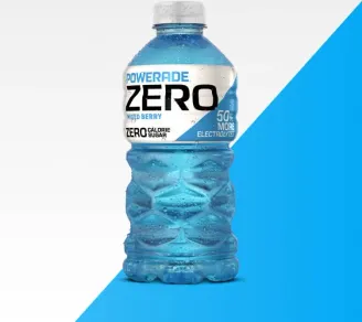 Powerade Zero Sugar packaging