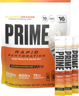 PRIME Rapid Rehydration Electrolyte Drink Mix packaging