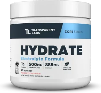 Transparent Labs Hydrate packaging