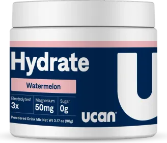 UCAN Hydrate Electrolyte Drink Mix packaging