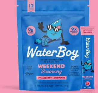 Waterboy Weekend Recovery packaging